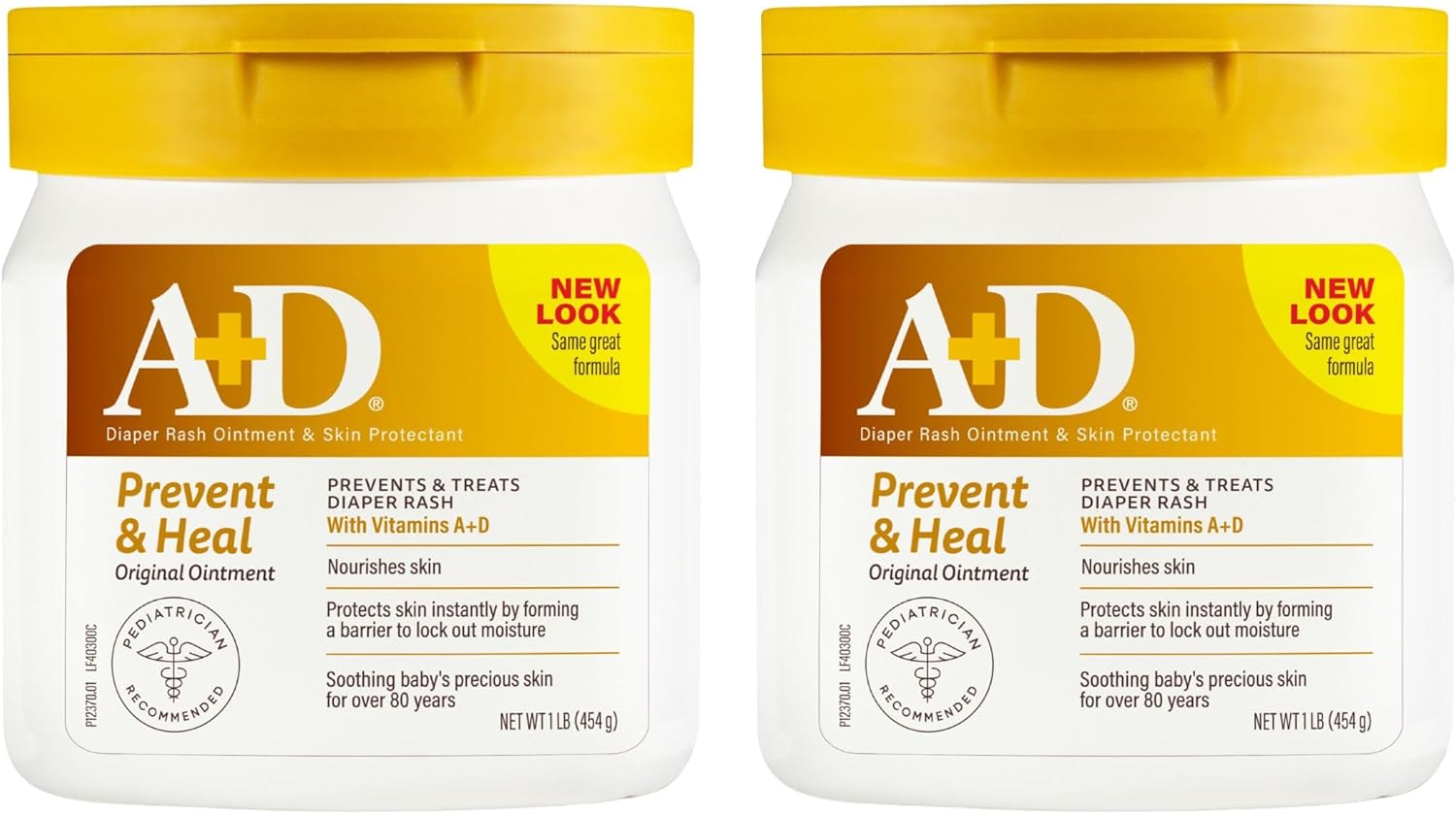 A+D Original, 450 gramas, pacote com 2, pomada para prevenção e tratamento de assaduras